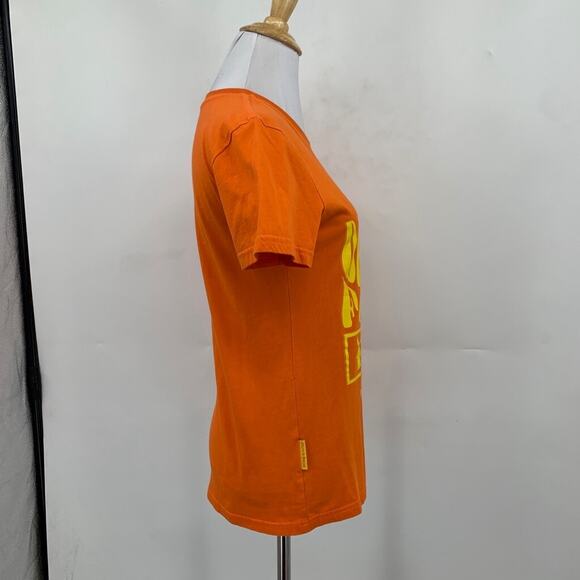 Dutch Bros T Shirt Womens S Small Orange Cotton Short Sleeve Crew Tee End ALS - Picture 8 of 12